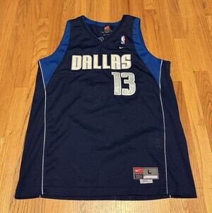 Steve Nash Dallas Mavericks NBA Vintage Nike Team Jersey Men's Large +2
